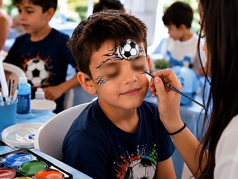 Face Painting για αγόρια σε πάρτυ Maison Blush